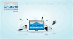Desktop Screenshot of monumentmortgage.com